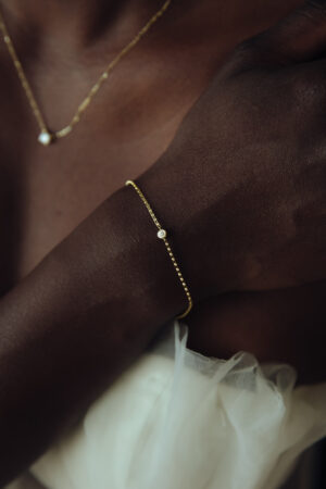 NATURAL DIAMOND SINGLE BEZEL BRACELET