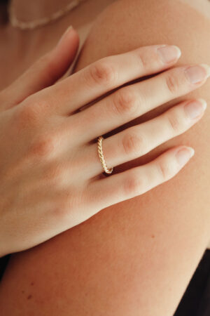 Thick Twisted Ring