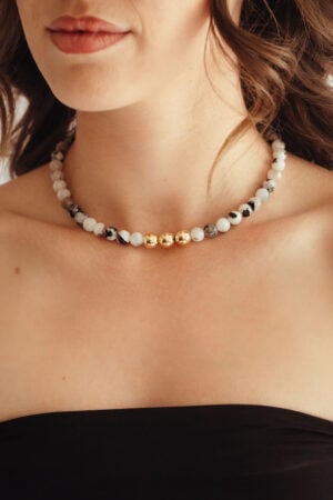 Moonstone Beaded Necklace